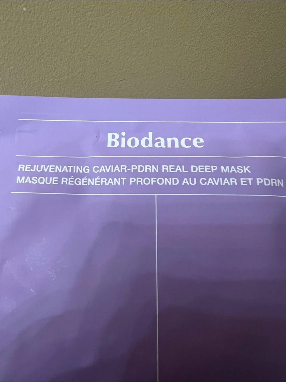 Biodance Rejuvenating Caviar Deep Sheet Mask — Lavender